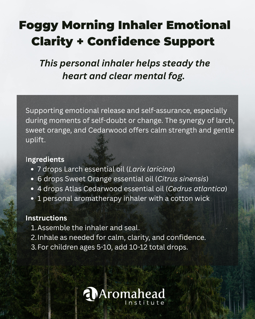 Foggy Morning Inhaler